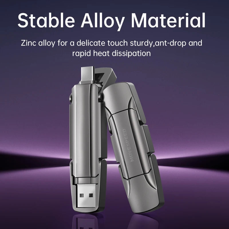 Gray 2TB USB-C 1000MB/s Portable SSD Pen Drive