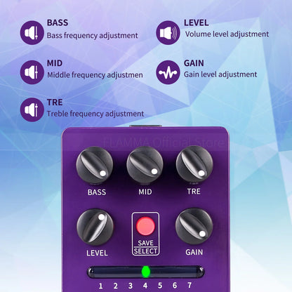 FS06 Preamp Pedal with Preset Save and Effects