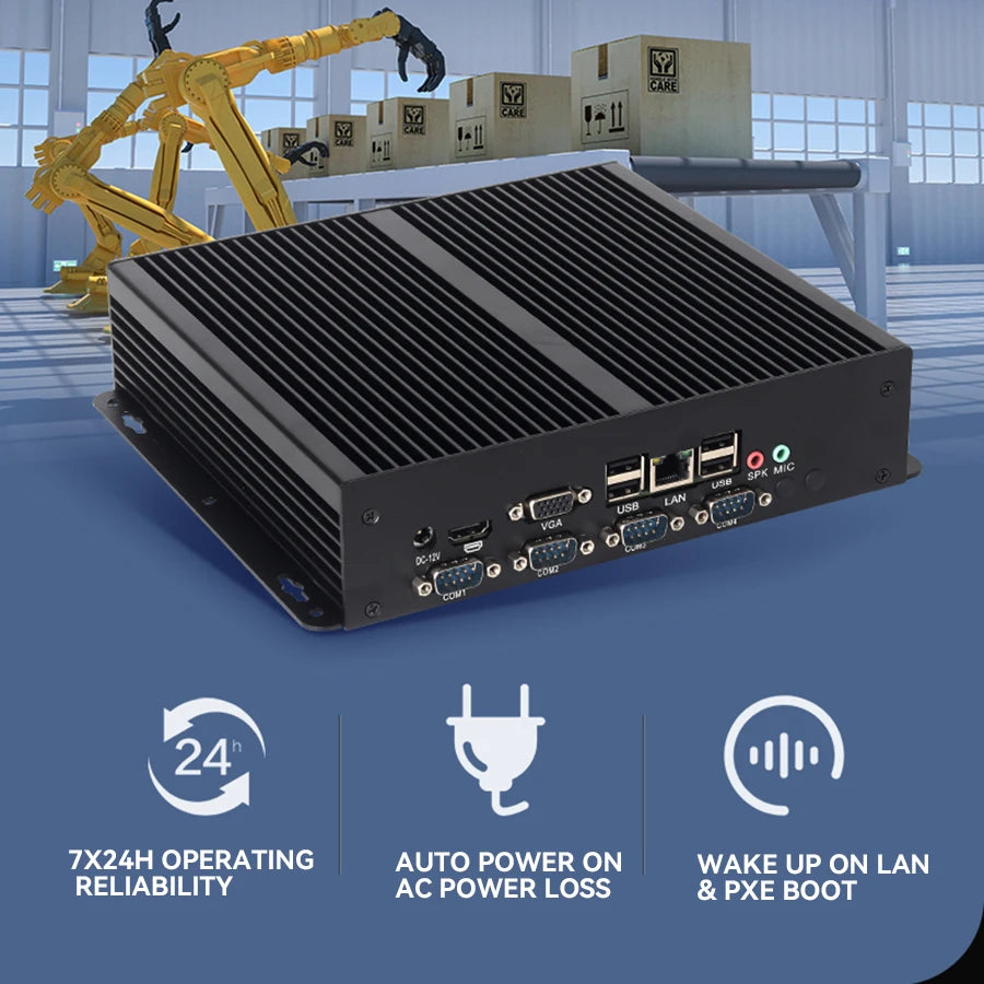 Fanless Mini PC 2G RAM 32G SSD Celeron WiFi