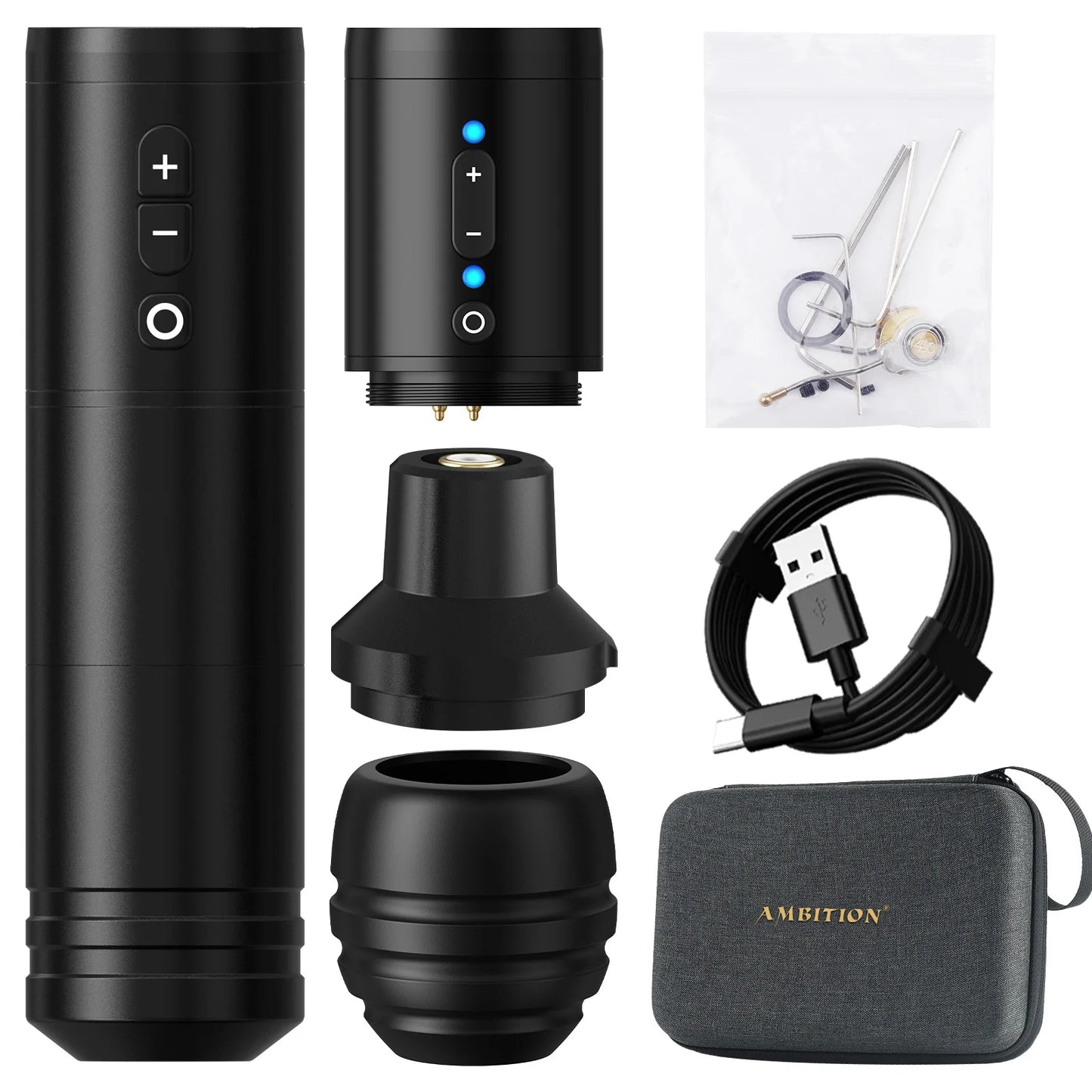 4mm Stroke Wireless Tattoo Pen with Digital Display
