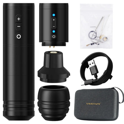 4mm Stroke Wireless Tattoo Pen with Digital Display