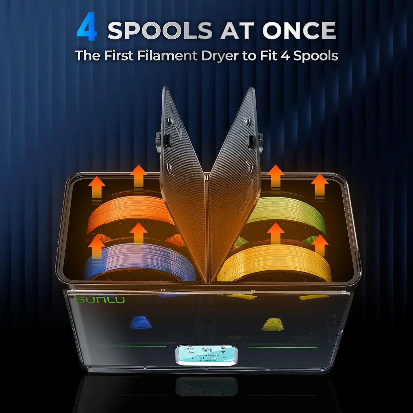 3D Printing Filament Dryer 4-Spool PTC Heater