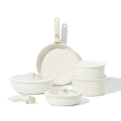 12 Piece Non-Stick Cookware Set with Removable Handle