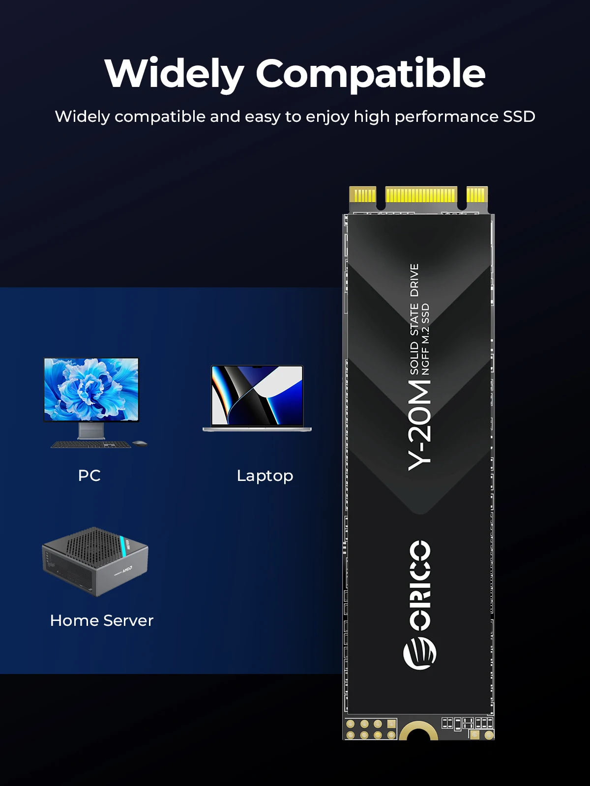 Portable 2TB M.2 NGFF SSD for Laptop Desktop