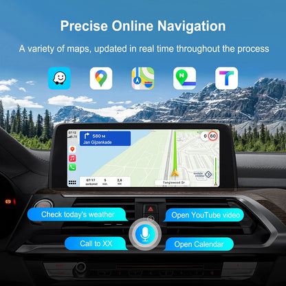 Wireless CarPlay Android Auto Adapter for BMW NBT