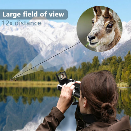 12X Optical Zoom Digital Binoculars Camera 48MP
