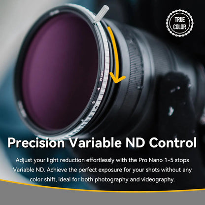 77mm Pro Nano Variable ND Camera Filter