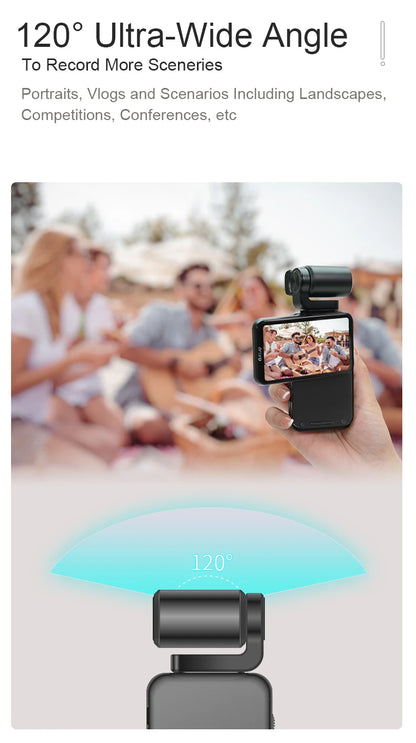 Compact Camcorder for Vlogs with 64GB Card