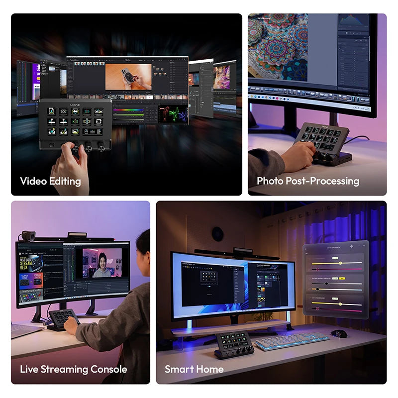 Desktop Control Hub for Video Editing and Livestreaming