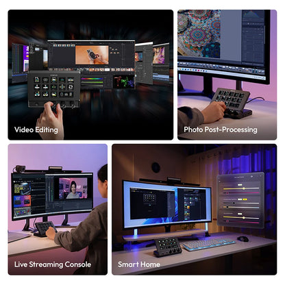 Desktop Control Hub for Video Editing and Livestreaming
