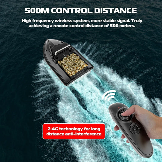 Remote Control Fishing Bait Boat 2 Hour Runtime