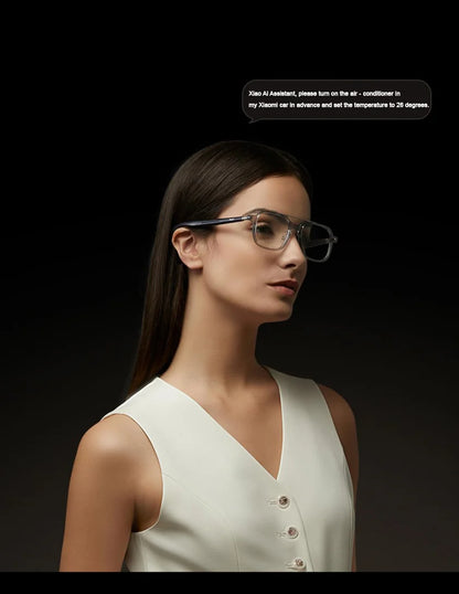 Lightweight Hybrid Brow Bar Glasses with Real Time Audio