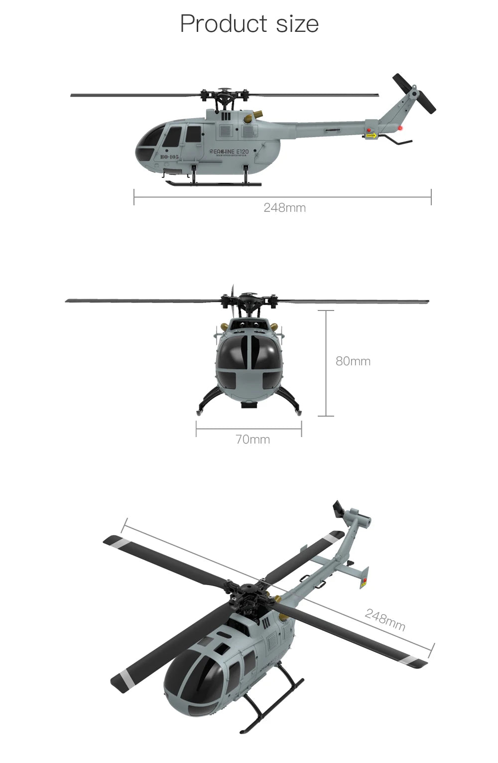 RC Helicopter with 6-Axis Stability and Precise Control