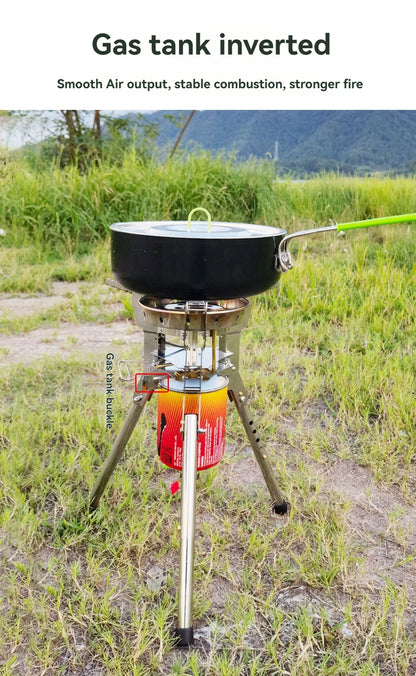 6800W Portable Gas Camping Stove for Outdoor Cooking