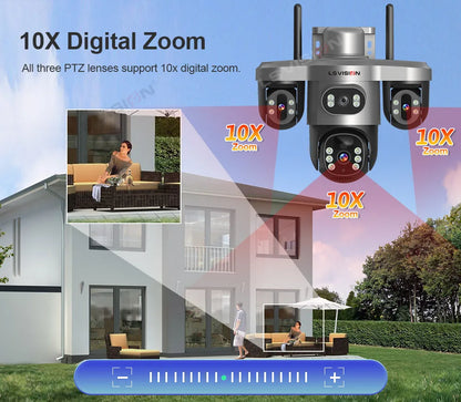 Outdoor Waterproof WiFi Solar Camera 64GB with Night Vision