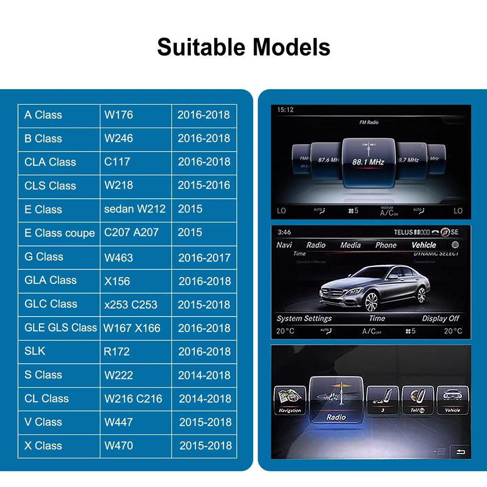 Smart Wireless Car Play Auto Receiver for Benz NTG 5.0