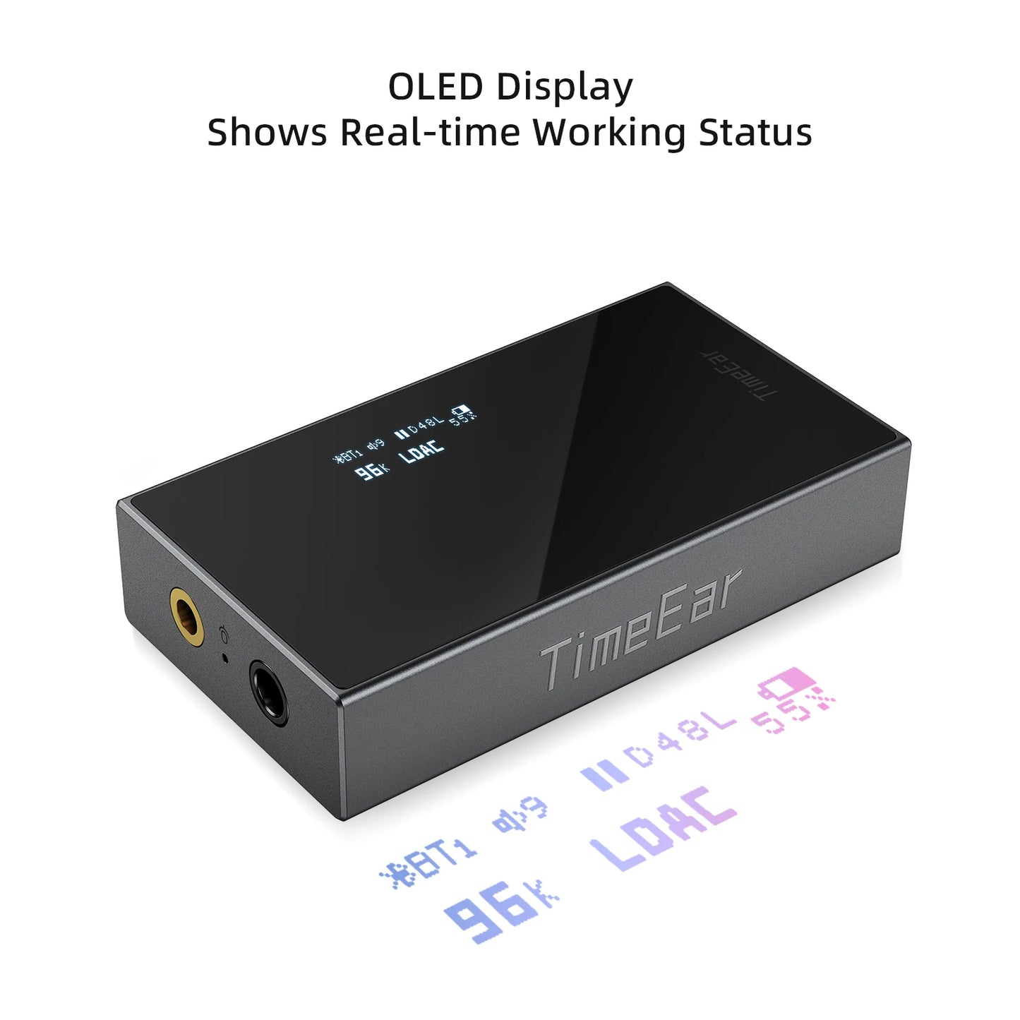 Blue Bluetooth Headphone Amplifier with Carry Case