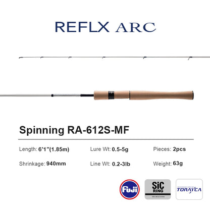 6FT BFS Fishing Rod 0.5-12g Carbon Cork Handle