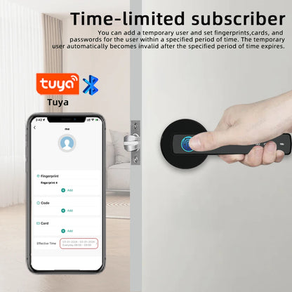 Smart Fingerprint Door Lock with Keypad and App Control