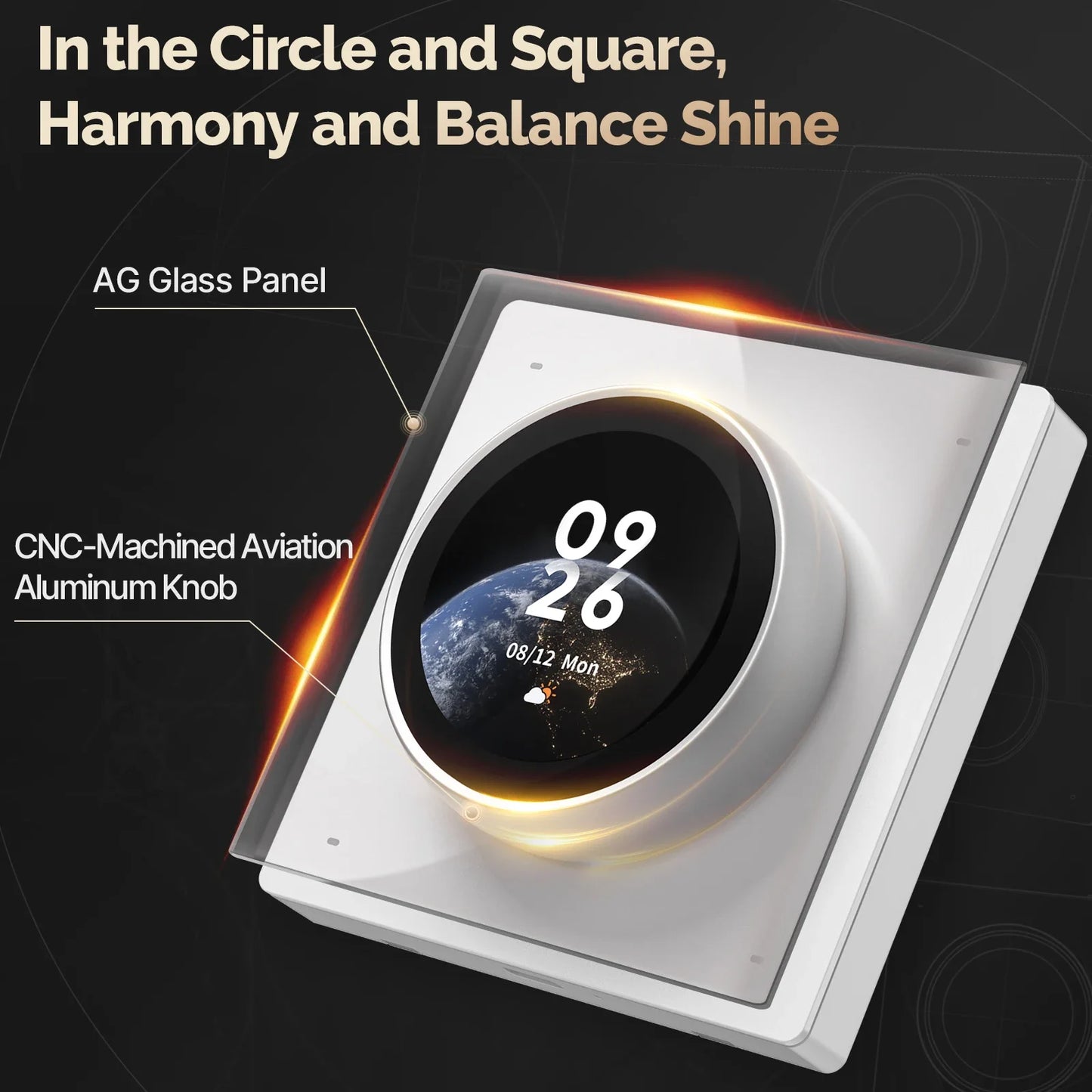 Smart WiFi Knob with Touch Rotate and Scene Control