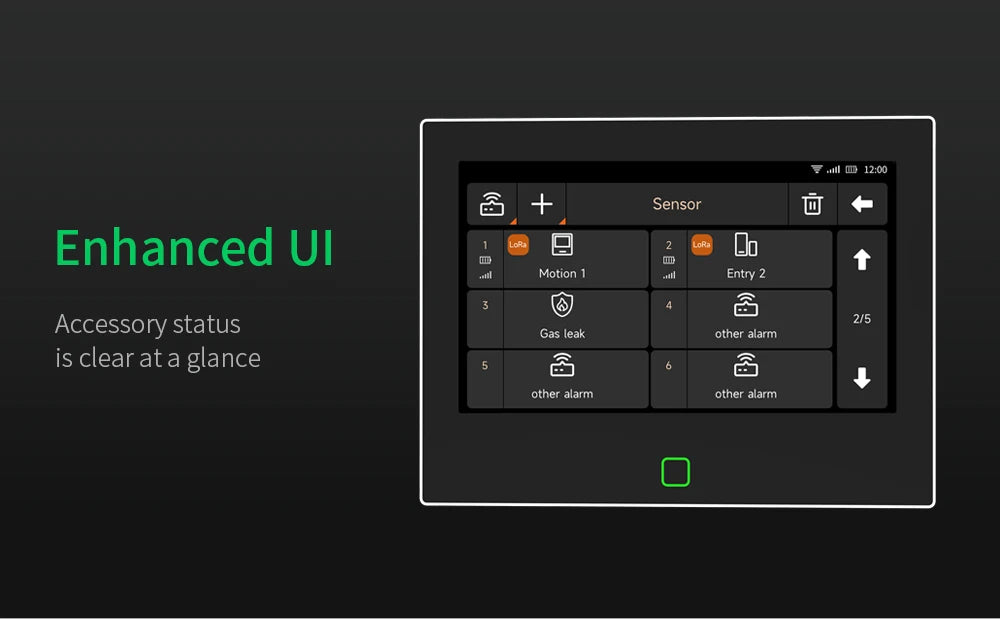 7-Inch Touchscreen Smart Alarm Panel