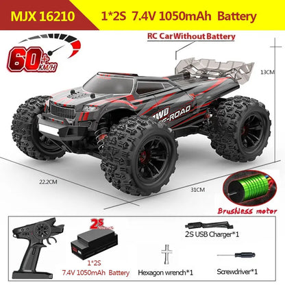 Remote Control 4WD Brushless RC Car 60kmh 1/16 Scale