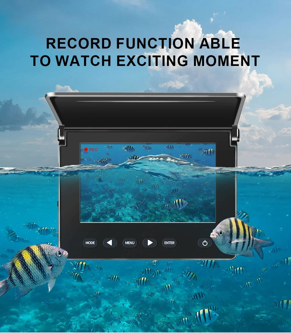 Rechargeable Underwater Inspection Camera 43 Inch Screen 20M Cable