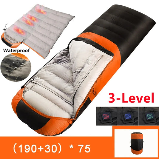 Portable USB Heated Sleeping Bag and Thermal Pad