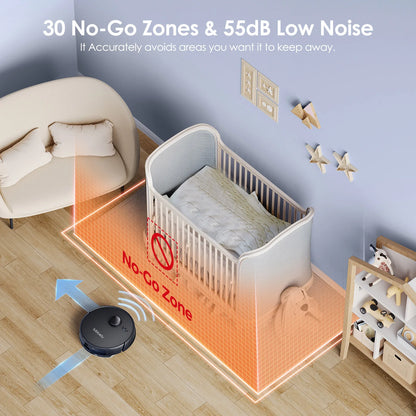 3-in-1 Robot Vacuum for Hard Floors and Pet Hair