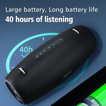 60W Wireless Outdoor Party Speaker with 3D Bass Blue