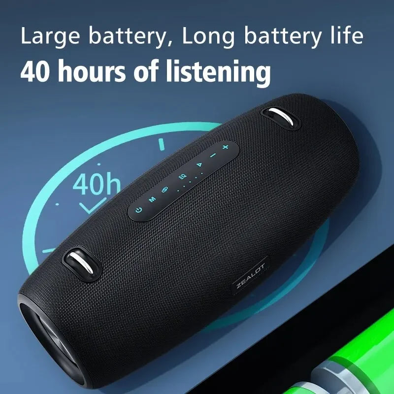 Rechargeable 60W Bluetooth Outdoor Speaker Loud Bass Camouflage