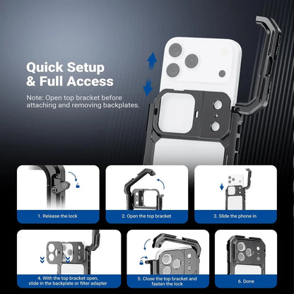 Smartphone Video Rig Kit for iPhone 17 Pro Max