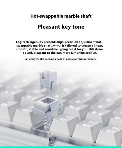 Wireless Mechanical Gaming Keyboard RGB Rechargeable Grey