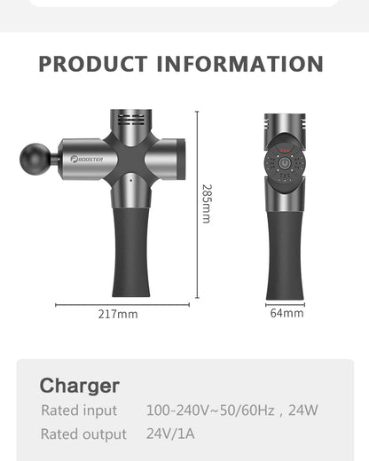 Portable Deep Tissue Massage Gun with 8 Massage Heads