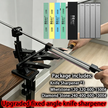 Professional Knife Sharpening System with Fine Angle Adjustment