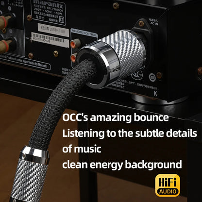 2m Premium HiFi Power Cable Audio Upgrade