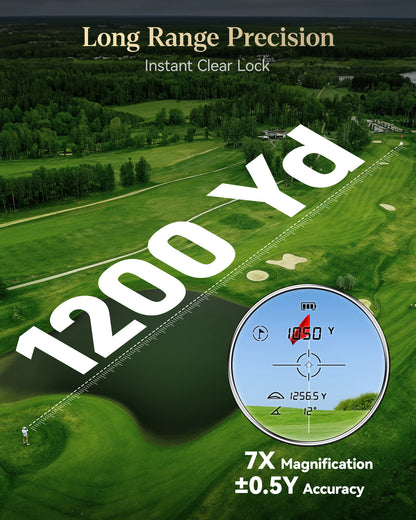 Golf Laser Rangefinder with Slope and Pin Lock