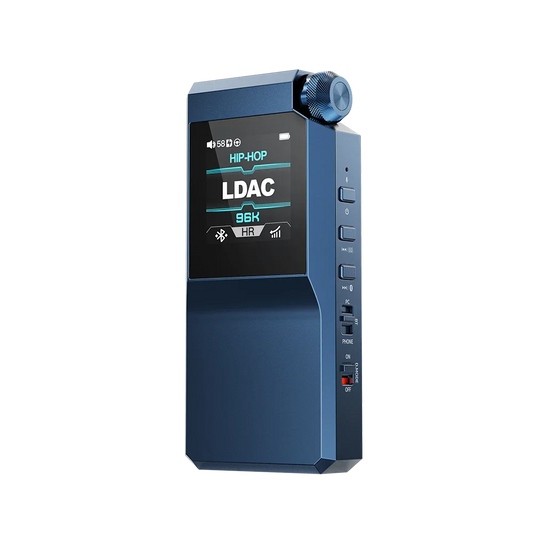 Portable Bluetooth Headphone Amplifier with DAC and Balanced Output Blue