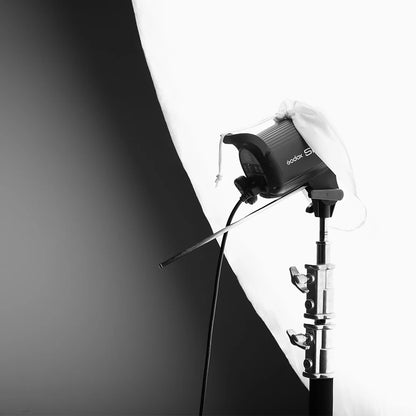 178cm Black Silver Reflective Photography Umbrella with Diffuser
