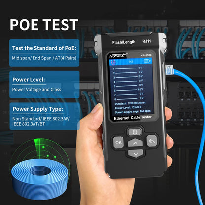 Smart Ethernet Cable Tester with PING and IP Scan Function