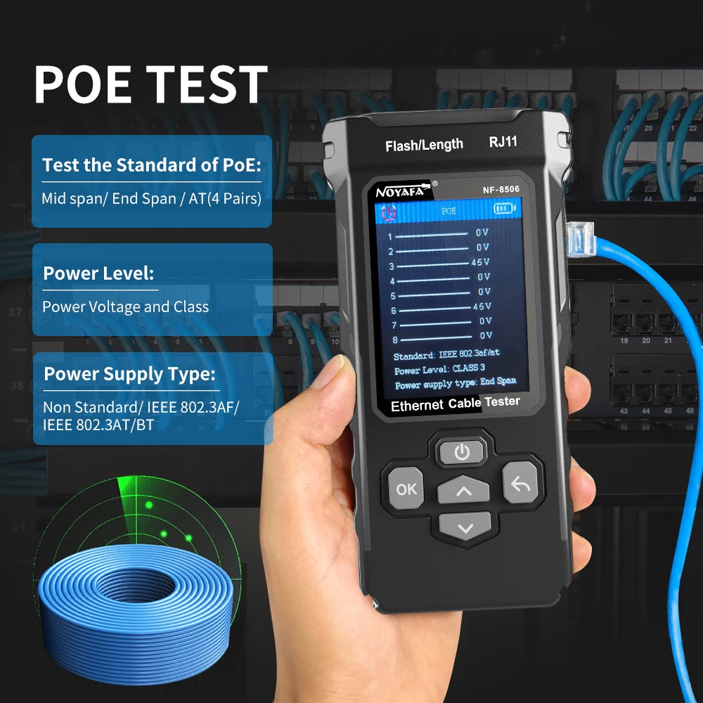 Advanced Network Cable Tester Kit with PING & IP Scan Tools