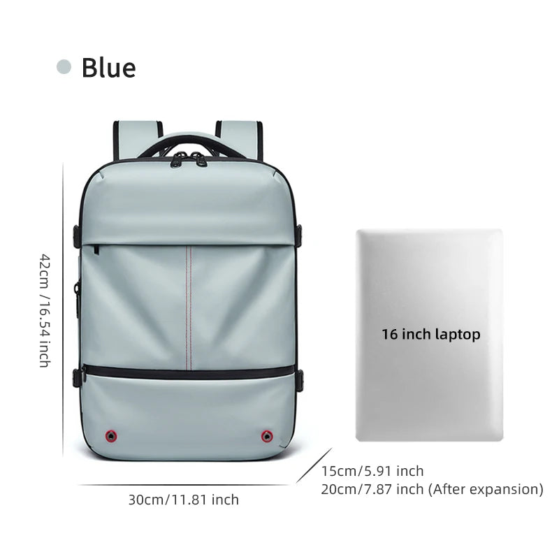 Smart Travel Compression Backpack 16 Inch with Pump
