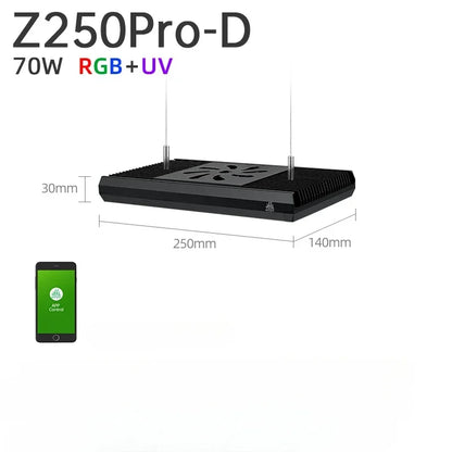 Z250Pro Full Spectrum RGB Aquarium Light with Hoisting Mount