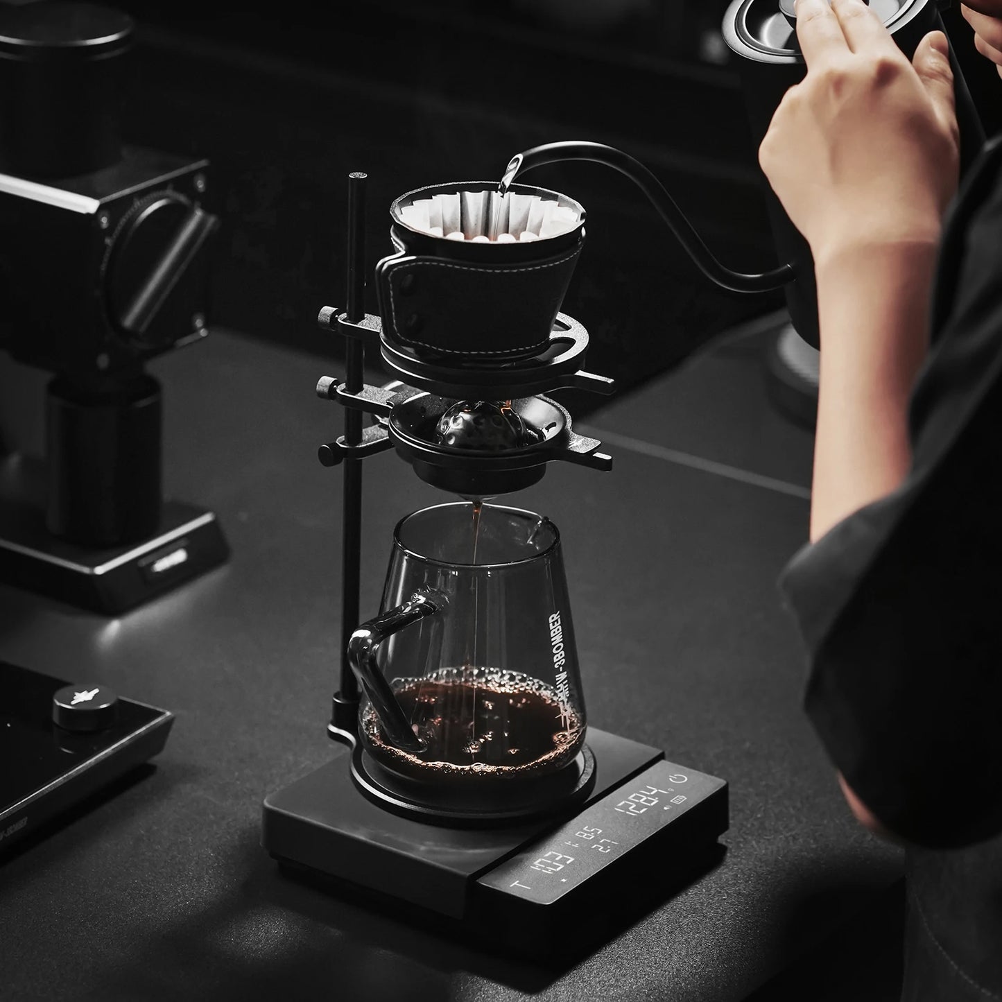 Digital Coffee Scale High Precision Flow Rate Timer Rechargeable