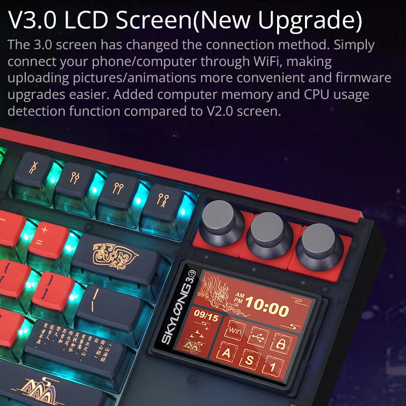 RGB Wireless Mechanical Keyboard Hot-Swappable 8000Hz