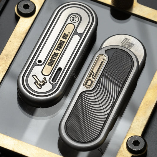 Stainless Steel Mechanical Push Slider EDC Fidget Stress Toy