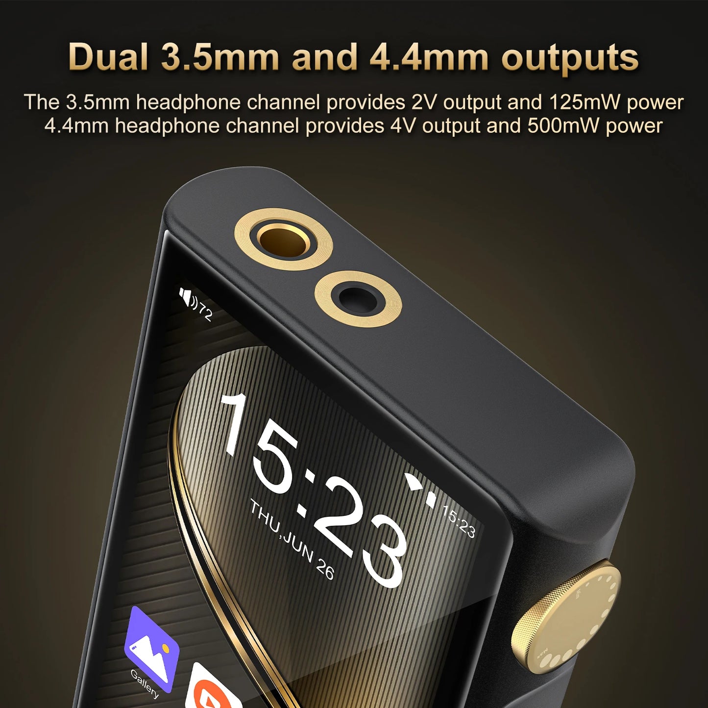 Portable Hi-Res Audio Player Bluetooth WiFi 32GB Android 12