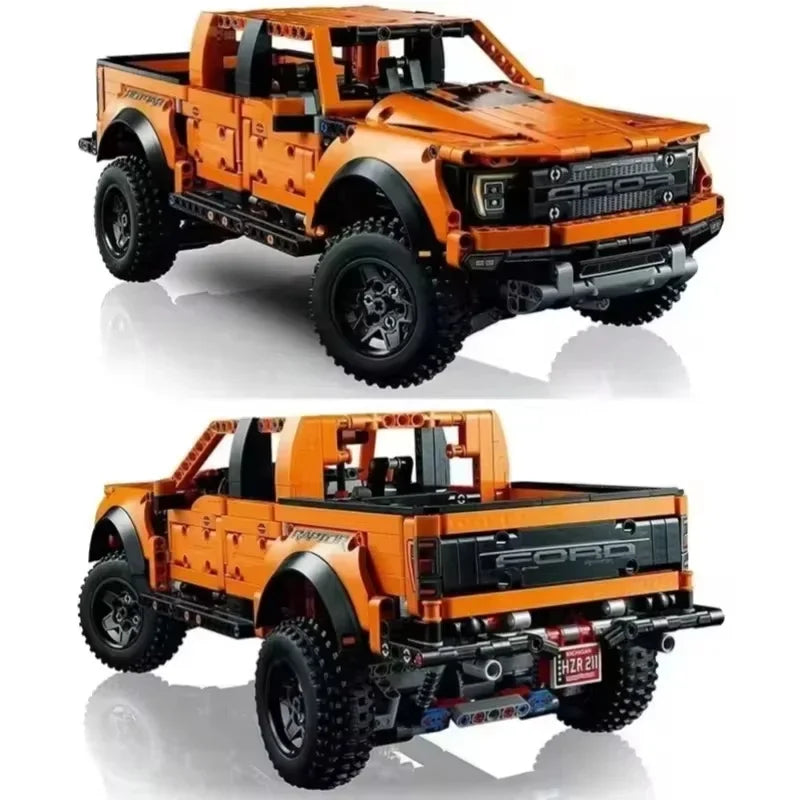 1:10 Scale Off-Road Pickup Truck Building Blocks Set