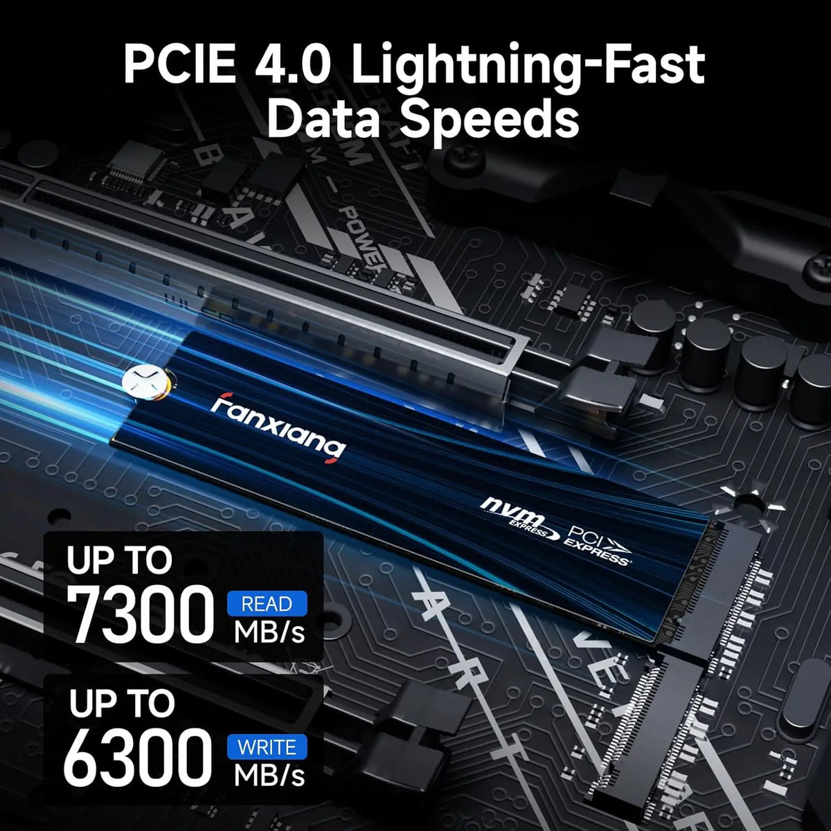 1TB M.2 NVMe SSD 7300MB/s PCIe 4.0 Heatsink