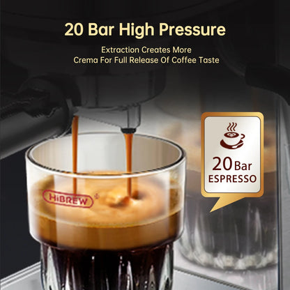 20 Bar Slim Espresso Machine with Milk Frother